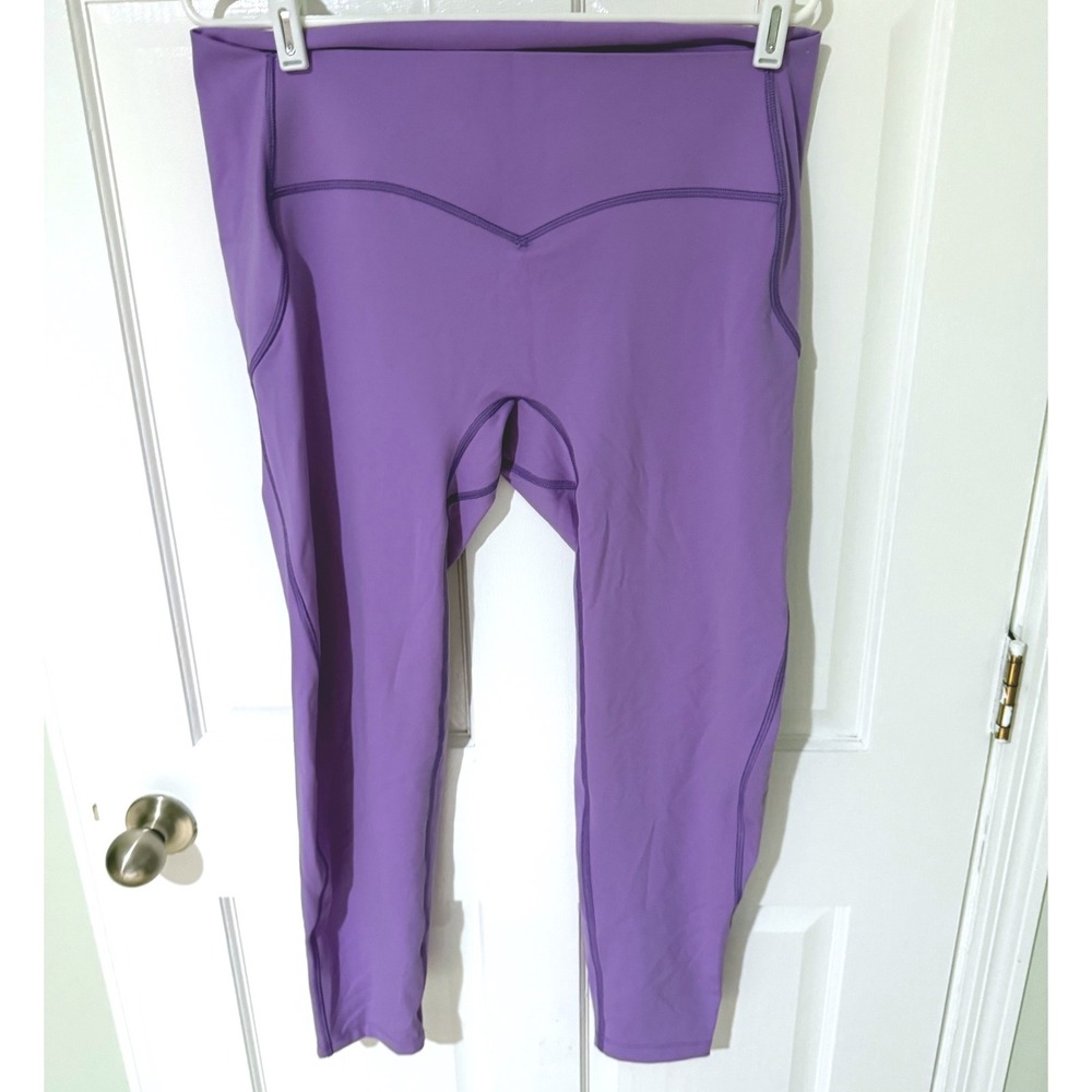 Stax Purple High Waisted Petite Leggings Pockets 2XL‎ 1PWB0089 #IAMSTPHORM